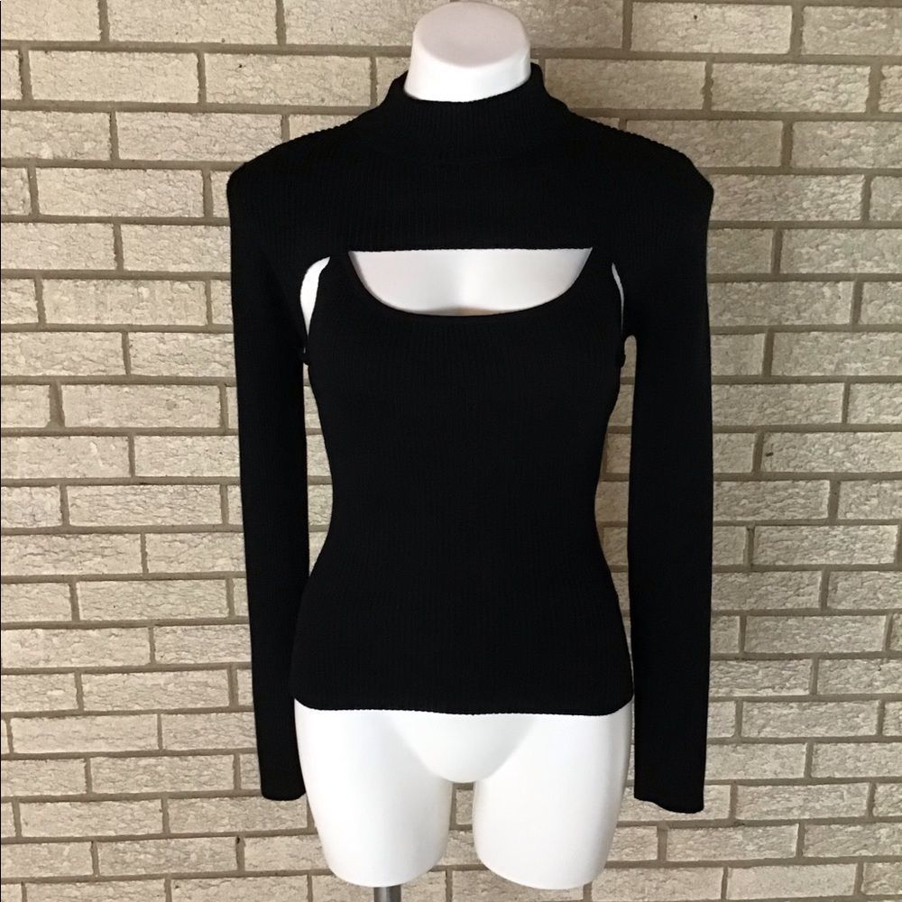 Crase fame black 2 pc sweater set size medium.